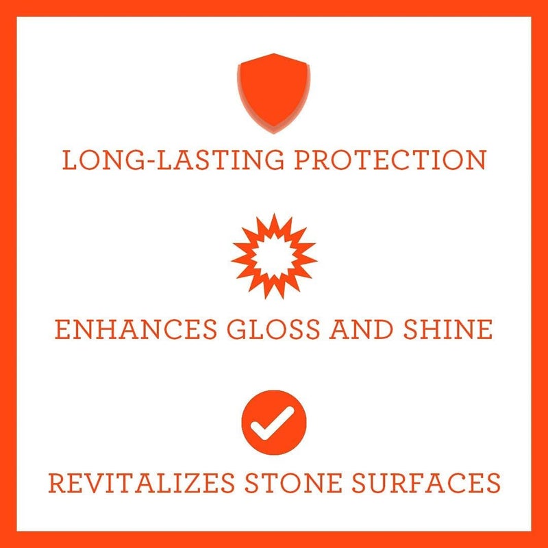 TriNova Granite Sealer & Protectant 18 oz & Gallon Refill Bundle - Guard your Premium Stone, Enhance Shine, & Protect from Stains - Image 2